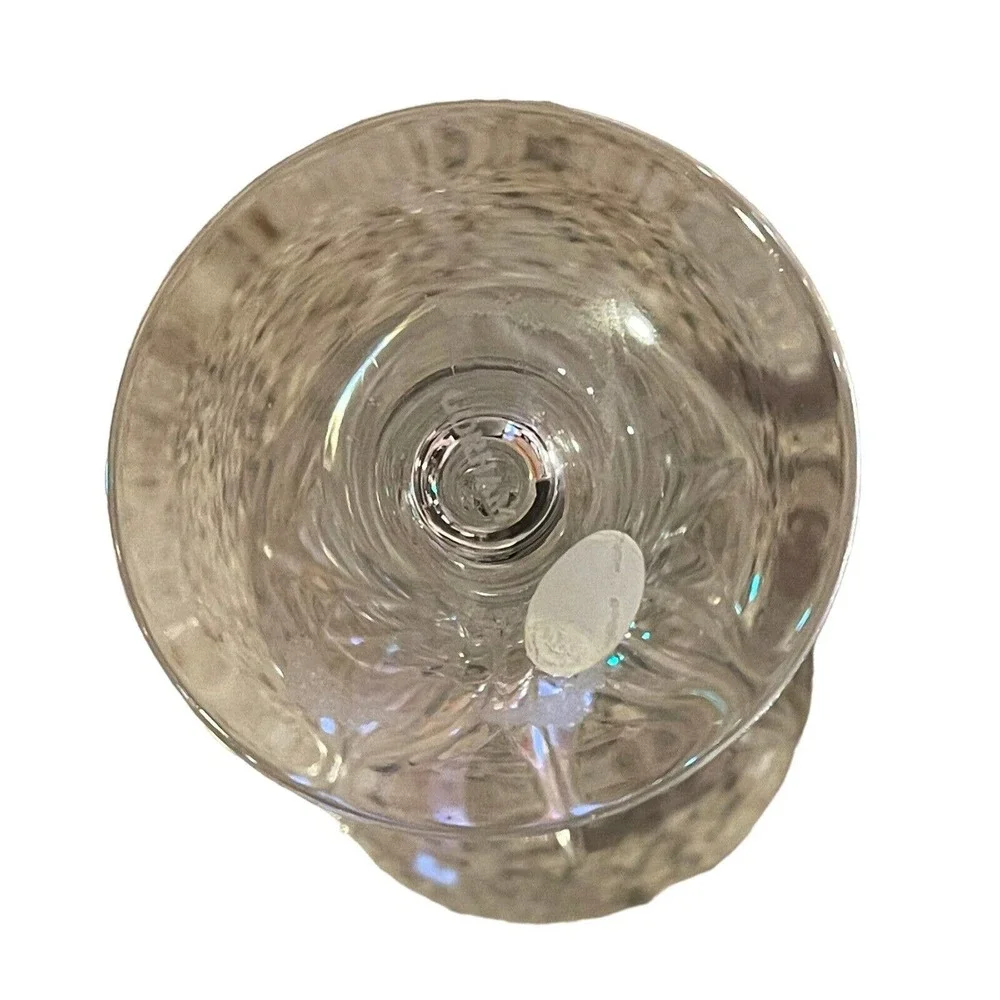 Gorham Sundance Clear Full Lead Crystal Glass 8inch High Water Wine Goblets 10oz